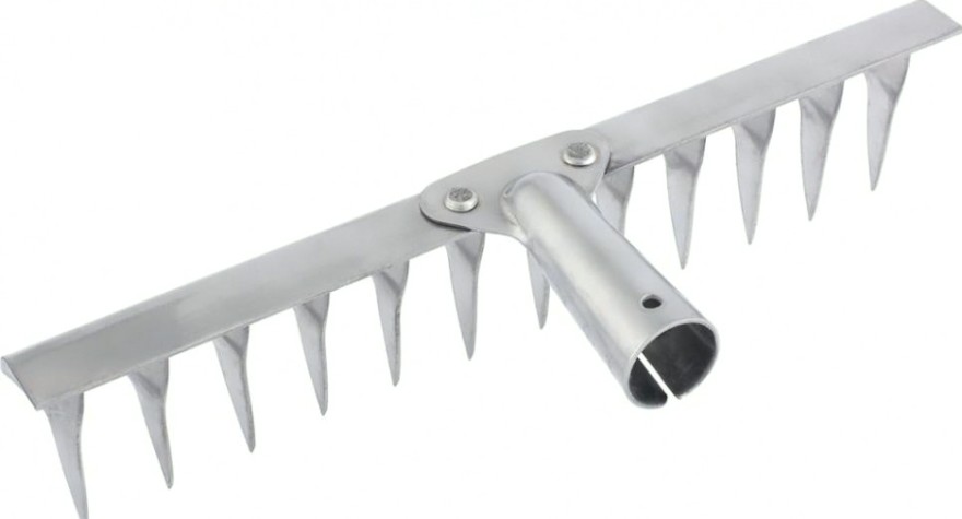 Грабли из нержавеющей стали СИБРТЕХ 12 зубьев витые без черенка 61753 [61753]