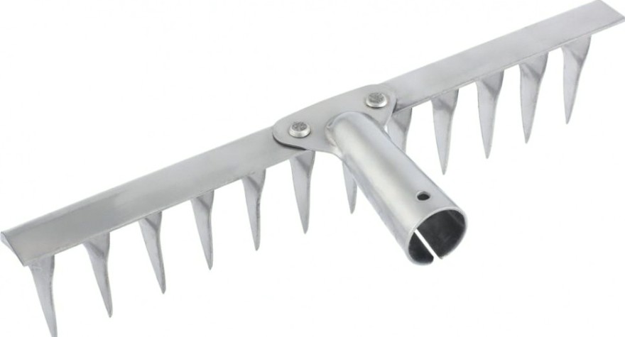 Грабли из нержавеющей стали СИБРТЕХ 14 зубьев витые без черенка 61759 [61759]