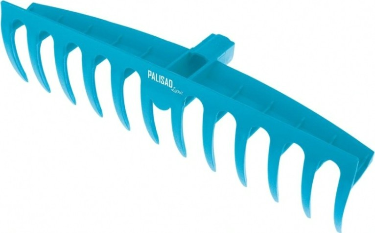 Грабли PALISAD 61 732 пластиковые, 400 мм, 12 прямых зубьев, усиленные, [61732]