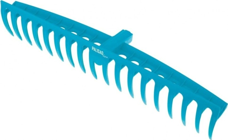 Грабли PALISAD 61 733 пластиковые, 565 мм, 18 прямых зубьев, усиленные, [61733]