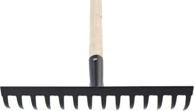 Грабли стальные СИБРТЕХ 12 зубьев прямые с черенком 61741 [61741]