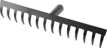 Грабли стальные СИБРТЕХ 14 зубьев прямые без черенка 61747 [61747]