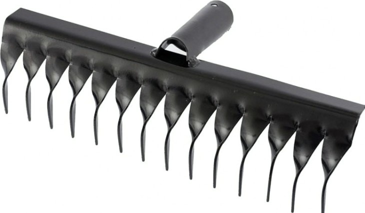 Грабли стальные СИБРТЕХ 14 зубьев витые без черенка 61765 [61765]