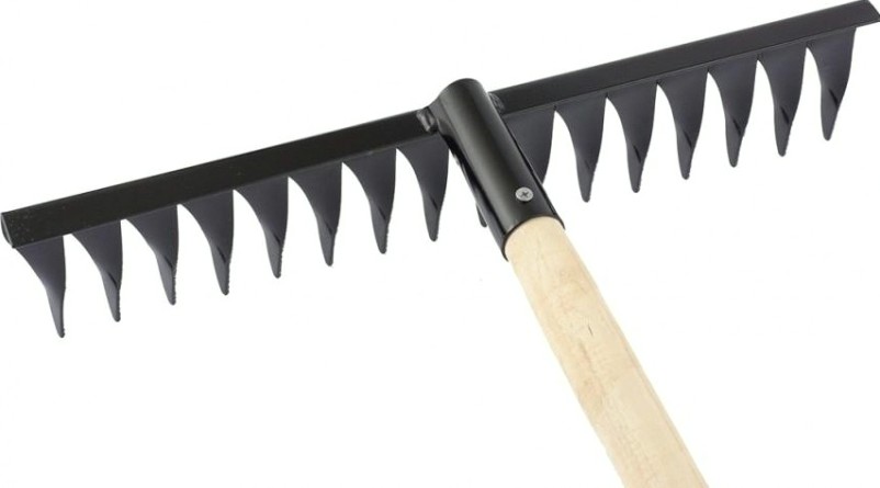 Грабли стальные СИБРТЕХ 16 зубьев витые с черенком 61763 (5) [61763]