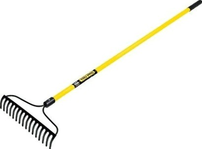 Грабли стальные TRUPER R-16AMF металлические 16 зубьев, ручка фибергласс, 136 см [17885]