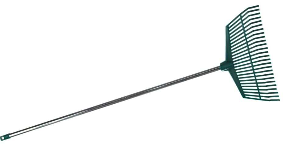 Грабли веерные RACO 430мм со стальной ручкой, 26 пласт. зубцов [4231-53/746]
