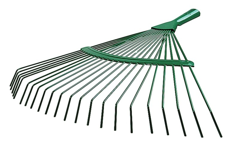 Грабли веерные RACO 450мм 22 круглых зубца, эпоксидное покр. [4231-53/737]