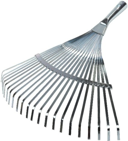 Грабли веерные RACO 450мм 22 плоских зубца, гальванизир. покр. [4231-53/732]