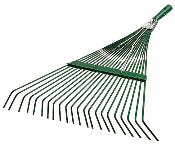 Грабли веерные RACO 550мм усиленные, 22 плоских зубца, эпоксидное покр. [4231-53/740]