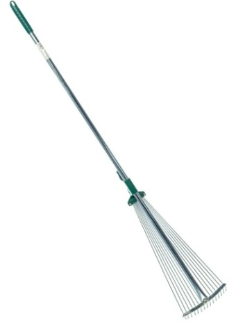 Грабли веерные RACO R743 с черенком, регулируемые 1240мм [4231-53/743]