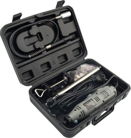 Гравер REXANT DM-130B с гибким валом + 40 аксессуаров [12-4446]