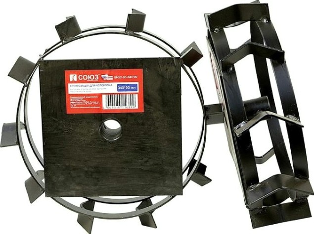 Грунтозацепы СОЮЗ БМ1С-26-340-90 пара 30 мм диам 340 мм, шир 90 мм, 2 обода, высота