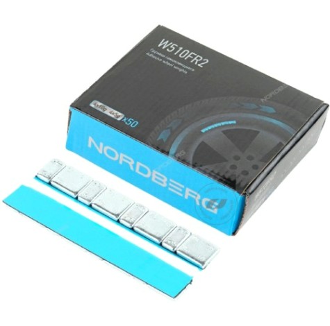 Грузики балансировочные NORDBERG W510FR2 самоклеящиеся (4х5+4х10 г), 50 лент [W510FR2]