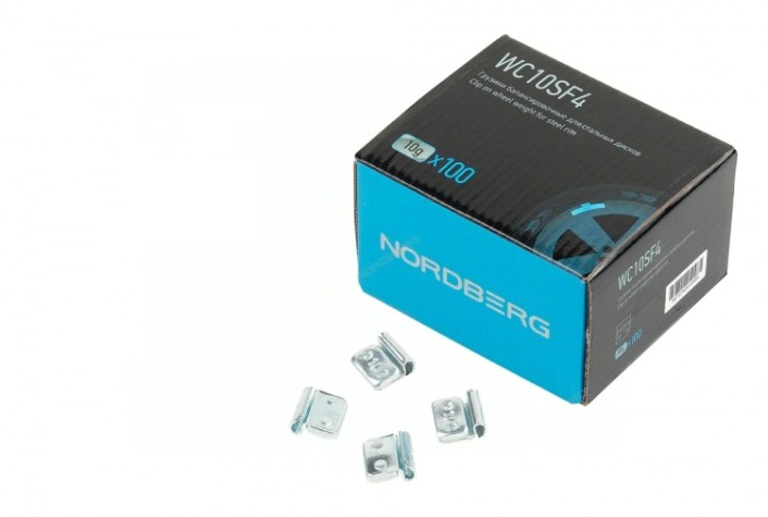 Грузики балансировочные NORDBERG WC10SF4 для стальных дисков Fe 10 г, 100 шт. [WC10SF4]