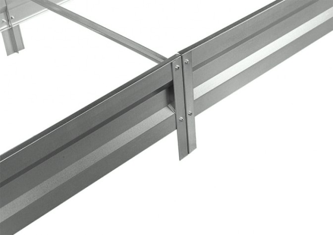 Грядка СОЮЗ ГО-05032 оцинкованная 0,5x3,0 м, высота 0,2м, толщина 0,4 м