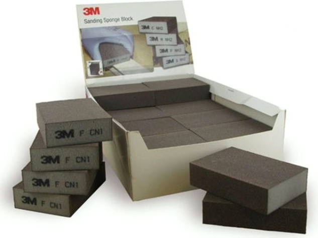 Губка четырехсторонняя 3M CRS жесткая, 96 мм х 66 мм х 25 мм, №63219 [7000032169]