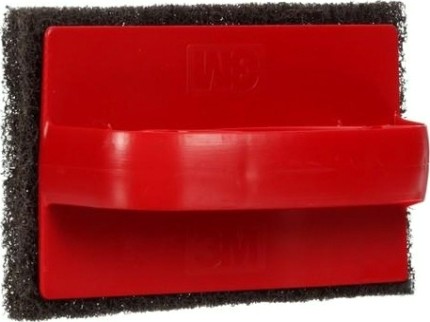 Губка для гриля с держателем 3M Scotch-Brite 9537 черная [7100082545]