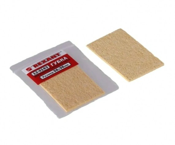 Губка REXANT 12-0193 для очистки паяльного жала (для ZD-931) 56x36mm