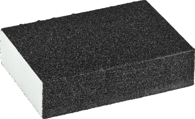 Губка шлифовальная ЗУБР ЭКСПЕРТ четырехсторонняя sic, р80, 100х68х26 мм [35612-080]