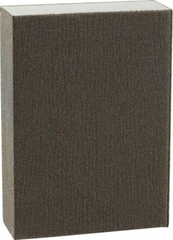 Губка шлифовальная ЗУБР Мастер четырехсторонняя р180, 100х68х26мм [35611-180]