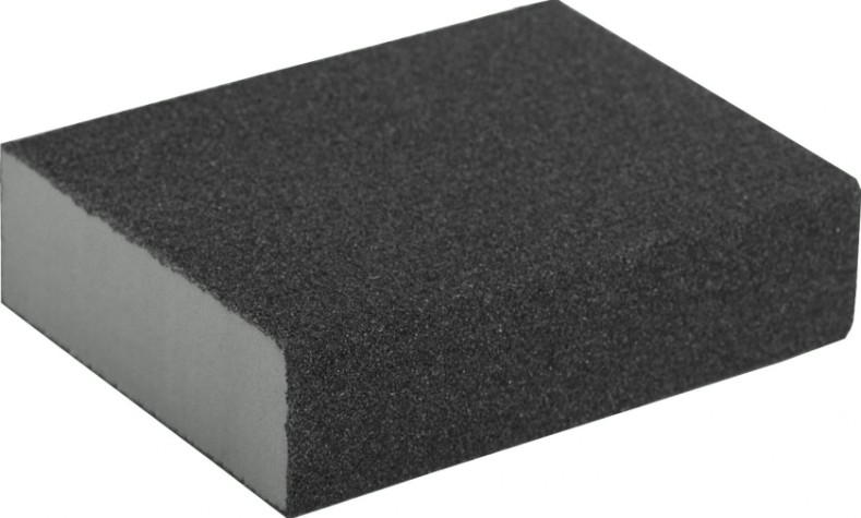 Губка шлифовальная ЗУБР Мастер четырехсторонняя р80, 100х68х26мм [35611-080]