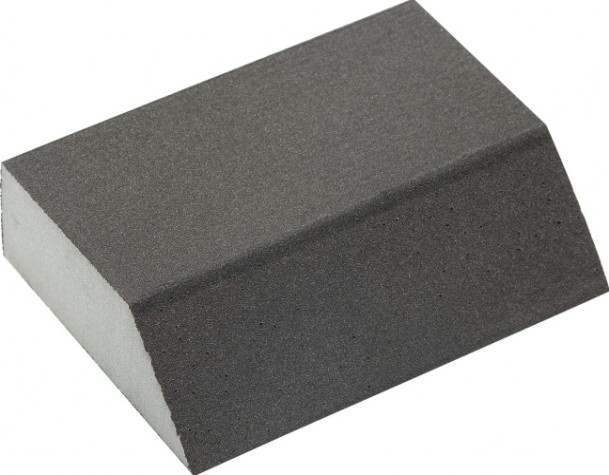 Губка шлифовальная ЗУБР Мастер четырехсторонняя угловая, р320, 100х68х42х26мм [35613-320]