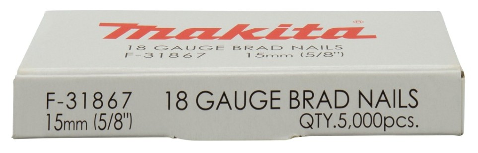 Гвоздь MAKITA F-31867 (оцинкованный) 18GA длина 15 мм, 5000 шт.