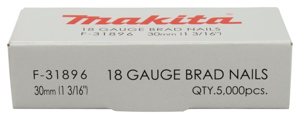 Гвоздь MAKITA F-31896 (оцинкованный) 18GA длина 30 мм, 5000 шт.