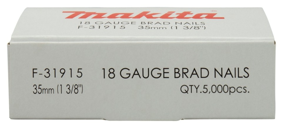 Гвоздь MAKITA F-31915 (оцинкованный) 18GA длина 35 мм, 5000 шт.