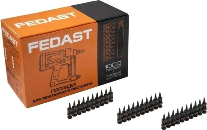 Гвоздь монтажный FEDAST 3.0 х 16 мм (уп.1000 шт.) с кованым наконечником [fd3016mgbp]