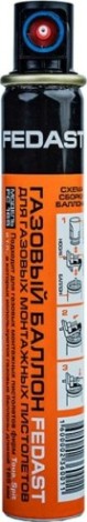 Гвоздь монтажный FEDAST 3.0 х 32 мм усиленный (уп.1000 шт.+ баллон) [fd3032egfc]
