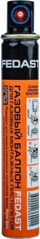 Гвоздь монтажный FEDAST 3.0 х 38 мм усиленный (уп.1000 шт.+ баллон) [fd3038egfc]
