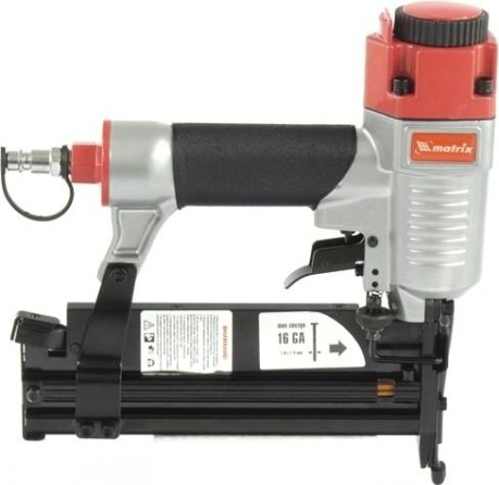 Гвоздезабивной пистолет пневматический MATRIX 10-50 мм нейлер-степлер [57427]