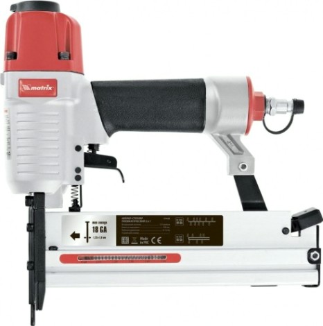 Гвоздезабивной пистолет пневматический MATRIX 10-50 мм нейлер-степлер [57428]