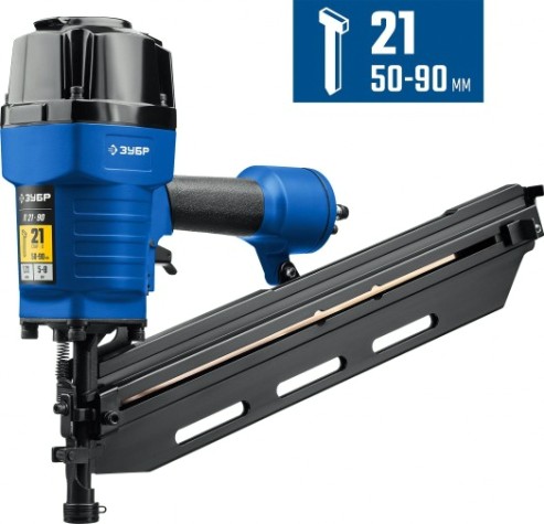 Гвоздезабивной пистолет пневматический ЗУБР П21-90 50-90мм [31931]