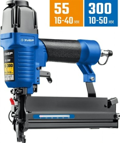 Гвоздезабивной пистолет пневматический ЗУБР Т55/300 2 10-50 мм [31937]