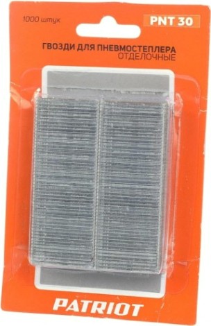 Гвозди для скобозабивателя PATRIOT PNT 30 для пневмостеплера ASG 210R тип 16 (16GA) 1000 шт. [830902150]