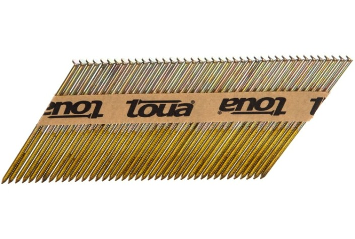 Гвозди по дереву TOUA 3,05 х 90 мм (уп.2000 шт.) гальванизированные 30590RIEG [30590RIEG]