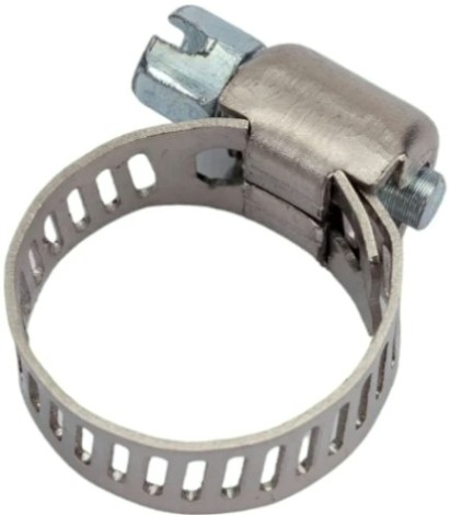 Хомут червячный из нержавеющей стали ЗУБР НХ-8П 10-16 мм, с просечной лентой 5 шт [37811-10-16-5]