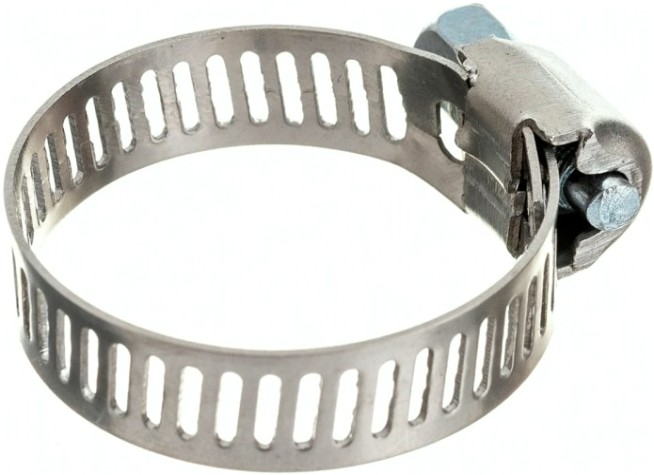 Хомут червячный из нержавеющей стали ЗУБР НХ-8П 13-26 мм, с просечной лентой 5 шт [37811-13-26-5]