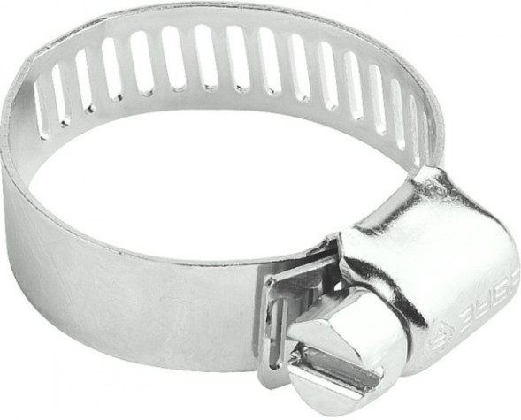 Хомут червячный из нержавеющей стали ЗУБР НХ-8П 8-13 мм, с просечной лентой 200 шт [37811-08-13-200]