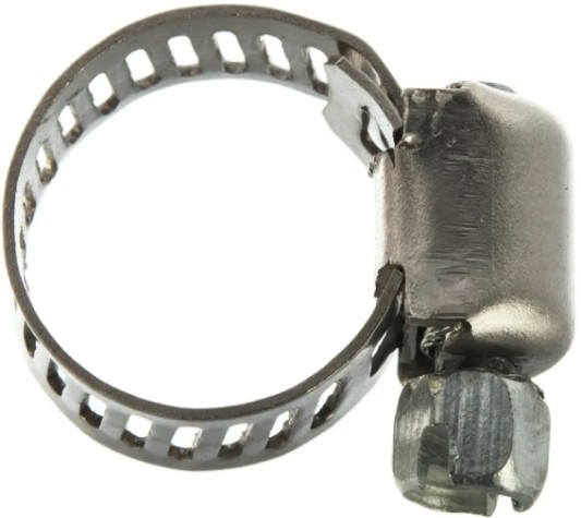 Хомут червячный из нержавеющей стали ЗУБР НХ-8П 8-13 мм, с просечной лентой 5 шт [37811-08-13-5]