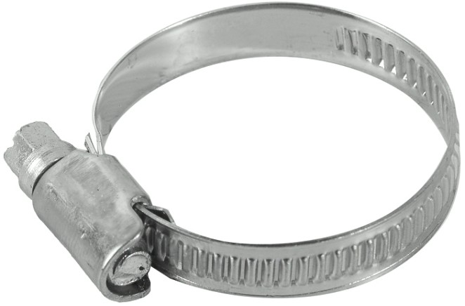 Хомут червячный ВИХРЬ 25 - 40 шириной 9 мм (уп.25 шт.) оцинкованный [73/9/1/24]