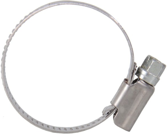 Хомут червячный ВИХРЬ 25 - 40 шириной 9 мм (уп.25 шт.) оцинкованный [73/9/1/24]