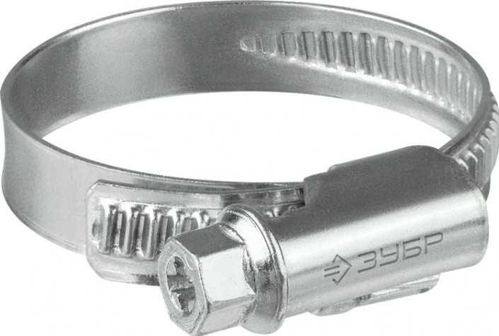 Хомут червячный ЗУБР X-9H 12-22 мм ширина 9 мм, цинк, 50 шт [37807-22]