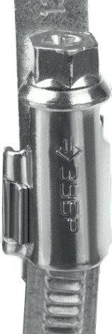 Хомут червячный ЗУБР X-9H 30-48 мм ширина 9 мм, цинк, 50 шт [37807-48]