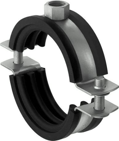 Хомут FISCHER 40 - 46 (1 1/4") для монтажа труб двухболтовый FRS А4 560597 [560597]