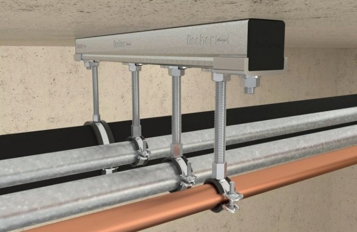 Хомут FISCHER 45 - 50 (1 1/2") для монтажа труб одноболтовый FGRS PLUS 79436 [79436]