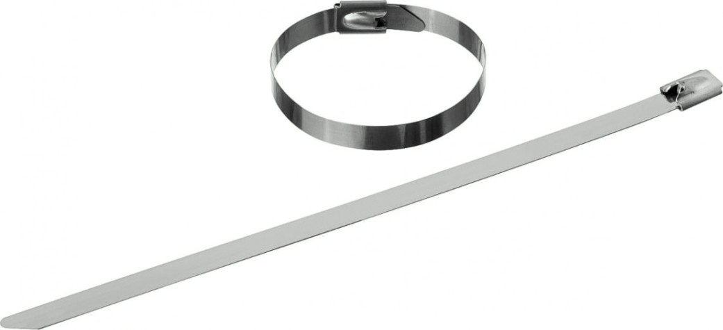 Хомут нержавеющий ЗУБР ПРОФЕССИОНАЛ кс-н, 4.6х200 мм, 50 шт, [30971-46-200]