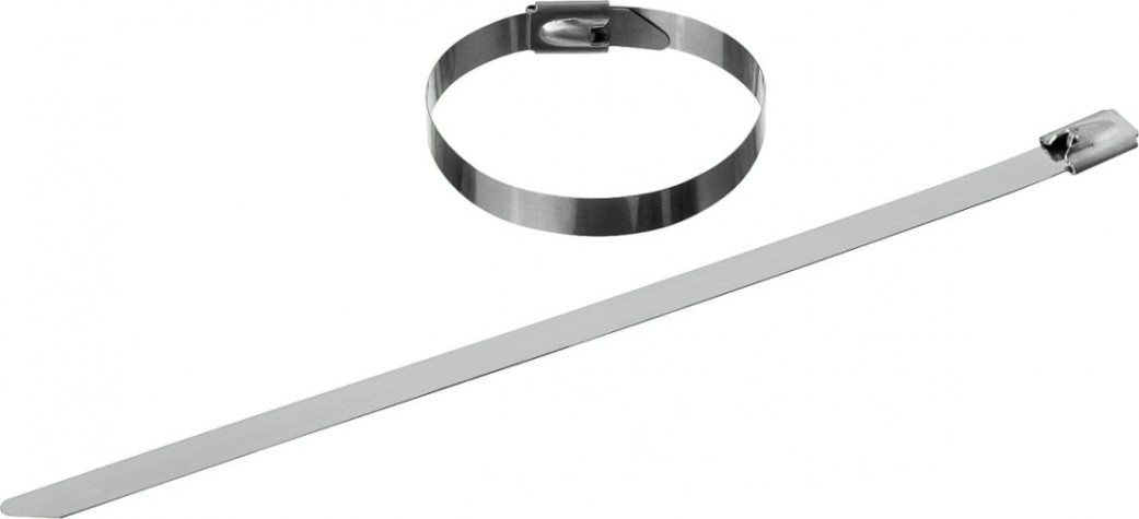 Хомут нержавеющий ЗУБР ПРОФЕССИОНАЛ кс-н, 4.6х400 мм, 50 шт, [30971-46-400]